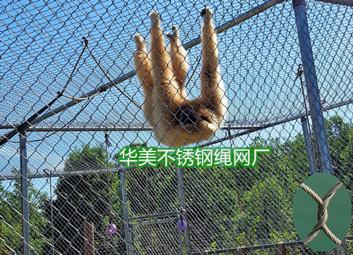 不锈钢编织绳网用于动物笼舍网防护